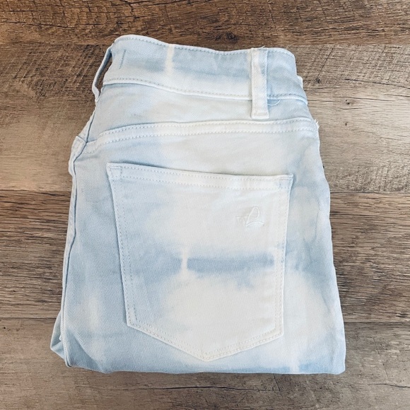 DL1961 Farrow Crop High Rise Skyway Tie Dye Instasculpt Skinny Jeans Size 26 - Picture 4 of 15